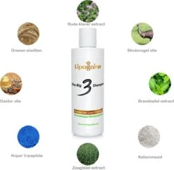 Lipogaine Big 3 Haargroei Shampoo-tegen Haaruitval- Anti Roos- Met 1% Ketoconazol En Biotine- 230 Ml -Verzorgingsproducten Verkoop 1200x1172 2
