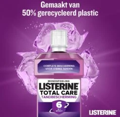 LISTERINE Total Care Tandbescherming, Mondspoeling, Biedt Complete Bescherming Voor Sterke Tanden Met 6 In 1 Effect, 3 X 500 Ml -Verzorgingsproducten Verkoop 1200x1172 3