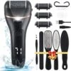 FAO 13in1 Eelt Verwijderaar - Incl. Pedicure Set - Professionele Voetvijl - Waterdichte Voetrasp - Eeltschaaf Oplaadbaar - Elektrische Eeltrasp - Zwart -Verzorgingsproducten Verkoop 1200x1186 1
