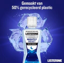 LISTERINE Nightly Reset Milde Smaak, Mondspoeling Met RAPID-FUSHION -technologie Voor Gebruik Tijdens De Nacht, Hermineraliseert Het Tandglazuur, 3 X 400 Ml -Verzorgingsproducten Verkoop 1200x1186 13