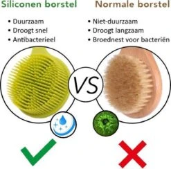 Blubs® – Badborstel – Dry Brush – Rug Scrubber – Lichaamsborstel – Rugborstel Douche Met Steel – Huidborstel – Rugborstel Kunststof – Badborstel Met Steel – Doucheborstel Met Steel – Siliconen Borstel – Droogborstel – Massage – Groen 14 Blubs® – Badborstel – Dry Brush – Rug Scrubber – Lichaamsborstel – Rugborstel Douche Met Steel – Huidborstel – Rugborstel Kunststof – Badborstel Met Steel – Doucheborstel Met Steel – Siliconen Borstel – Droogborstel – Massage – Groen -Verzorgingsproducten Verkoop 1200x1186 8