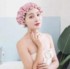 Hazlö Luxe Douchemuts - Douchekapje - Showercap - Donkerroze -Verzorgingsproducten Verkoop 1200x1187 5