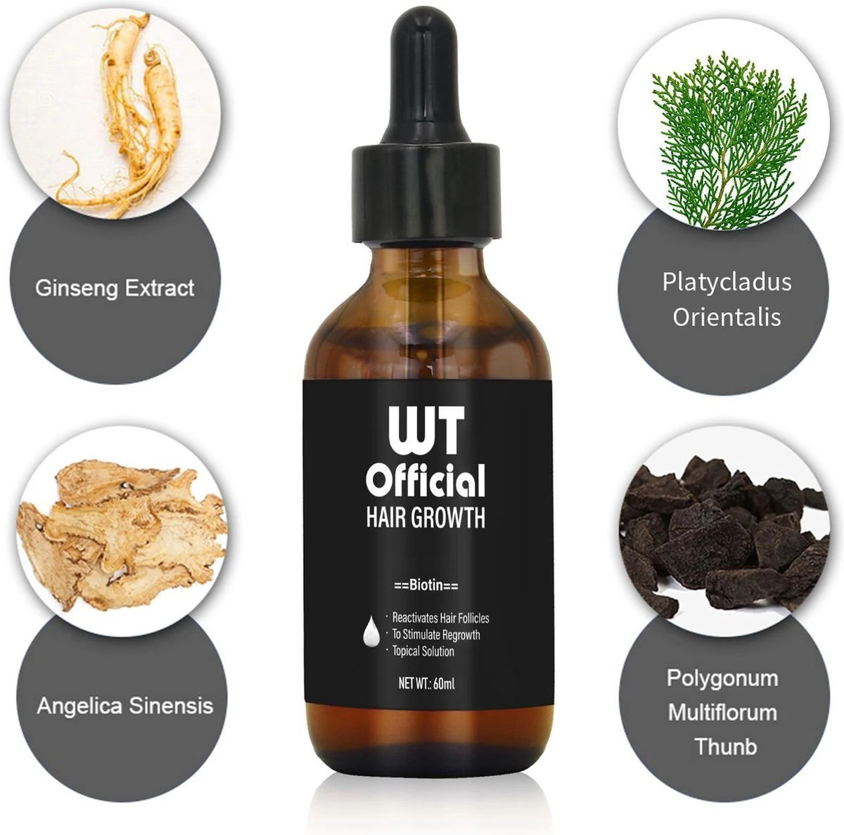 Merkloos Haarserum - Haargroei Stimulator - Tegen Haaruitval - Baardgroeimiddel 8 Merkloos Haarserum - Haargroei Stimulator - Tegen Haaruitval - Baardgroeimiddel - Afbeelding 6