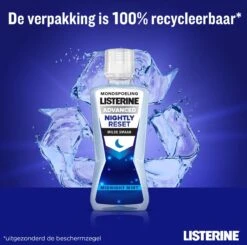 LISTERINE Nightly Reset Milde Smaak, Mondspoeling Met RAPID-FUSHION -technologie Voor Gebruik Tijdens De Nacht, Hermineraliseert Het Tandglazuur, 3 X 400 Ml -Verzorgingsproducten Verkoop 1200x1188 7