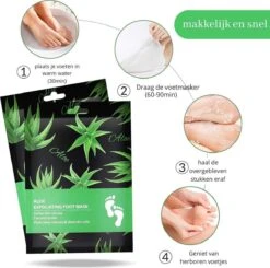 PureLuxure Voetmasker - Voetverzorging - Eeltsokken - Eelt Verwijderaar - Voetenmasker - Peel Off Masker - 1 Paar (2 Stuks) -Verzorgingsproducten Verkoop 1200x1189