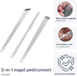 Viamart - Teen En Nagel Pedicure - Mes - Nagels Bijwerken - Voeten Schraper - (3 Stuks) -Verzorgingsproducten Verkoop 1200x1191 2