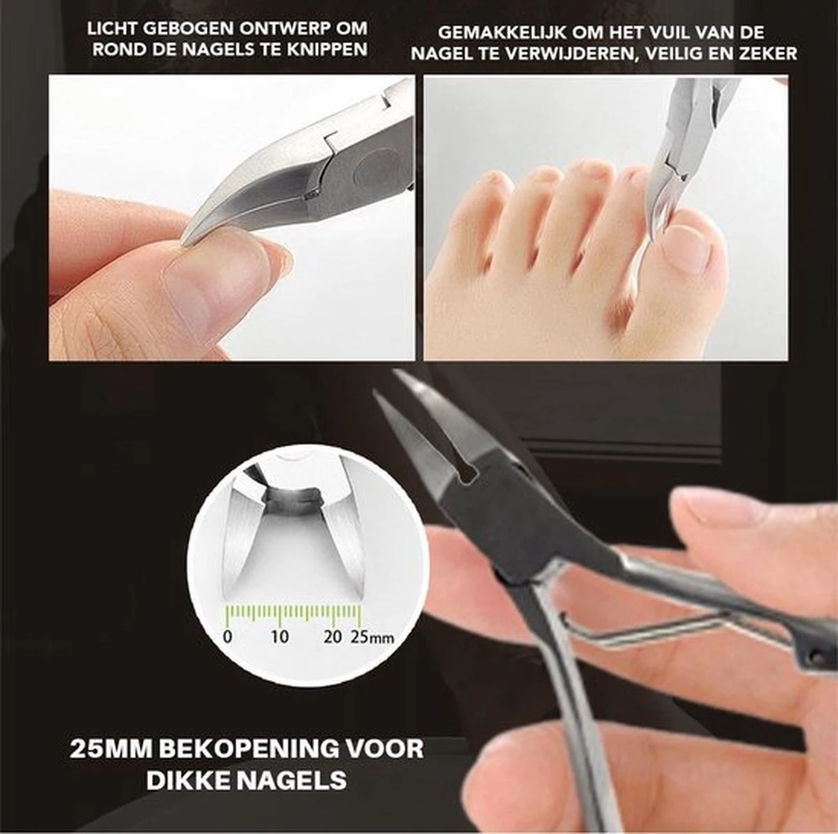 Merkloos Pedicure Set 7-Delig - Nagelverzorging - Starterset - Ingegroeide Teennagel - Nagelknipper 8 Merkloos Pedicure Set 7-Delig - Nagelverzorging - Starterset - Ingegroeide Teennagel - Nagelknipper - Afbeelding 6