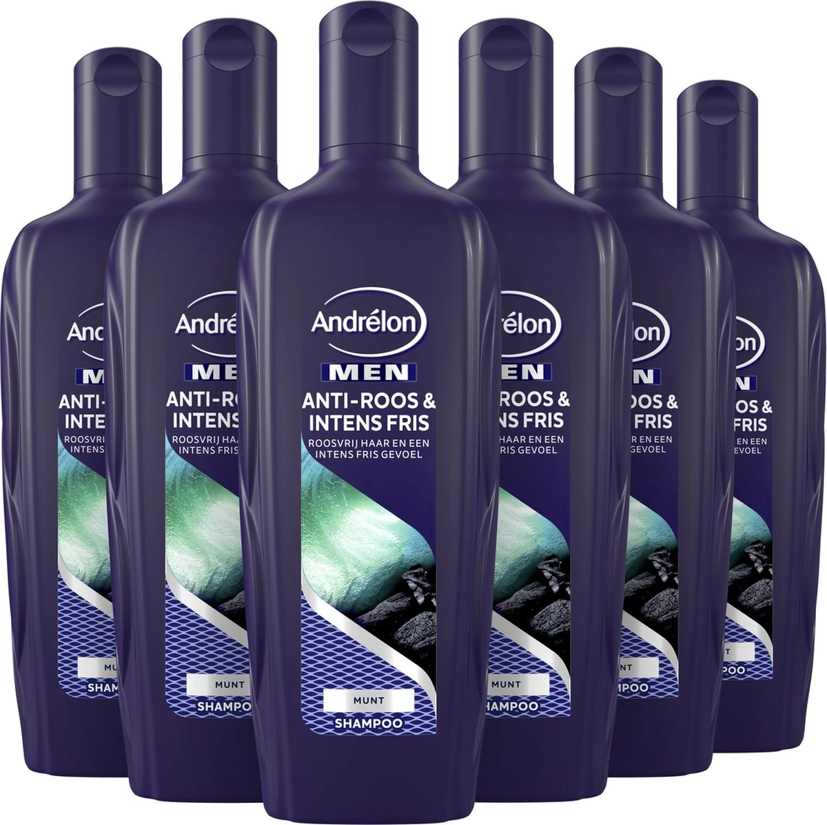 Andrélon Men Anti-Roos & Intens Fris Shampoo - 6 X 300 Ml - Voordeelverpakking 3 Andrélon Men Anti-Roos & Intens Fris Shampoo - 6 X 300 Ml - Voordeelverpakking