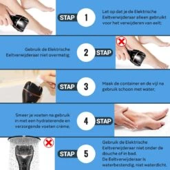 Elektrische Eeltverwijderaar INCL. Mani En Pedicure Set - Voetvijl - Eeltvijl - Eelt Verwijderaar -Oplaadbaar -Verzorgingsproducten Verkoop 1200x1200 102