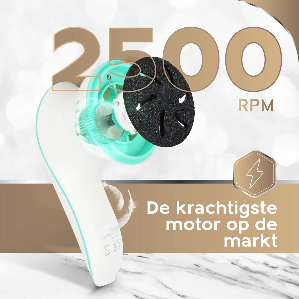 Vibrix® 2.0 Set Elektrische Eelt Verwijderaar Met Stofzuigsysteem - Krachtigste Motor Op De Markt - USB Oplaadbaar - Voetvijl 6 Vibrix® 2.0 Set Elektrische Eelt Verwijderaar Met Stofzuigsysteem - Krachtigste Motor Op De Markt - USB Oplaadbaar - Voetvijl - Afbeelding 4