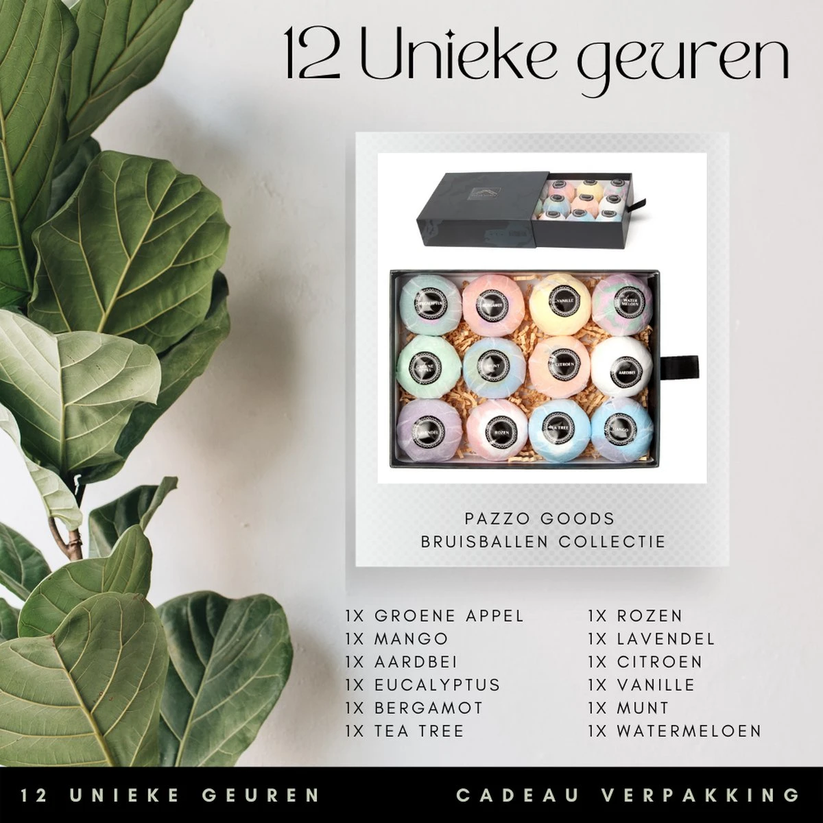 Bruisballen - 12 Stuks - XL Formaat - 12 Verschillende Geuren - Cadeau - 100 % Natuurlijk 4 Bruisballen - 12 Stuks - XL Formaat - 12 Verschillende Geuren - Cadeau - 100 % Natuurlijk - Afbeelding 2