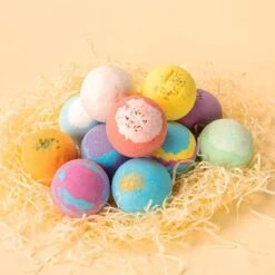 Nixnix - Bath Bombs 12 Stuks - Bruisballen Voor In Bad - 12 Etherische Aroma Bad Bommen - Giftset - Cadeau - 60g Per Stuk - Bruis Ballen Bad - Badballen -Verzorgingsproducten Verkoop 1200x1200 1137