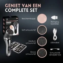 Beeperfect® Elektrische Eeltverwijderaar Met Stofzuigsysteem - Voetvijl - Eeltvijl - IPX7 Waterdicht - Gratis Pedicure Set - Zwart -Verzorgingsproducten Verkoop 1200x1200 126