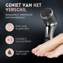 Beeperfect® Elektrische Eeltverwijderaar Met Stofzuigsysteem - Voetvijl - Eeltvijl - IPX7 Waterdicht - Gratis Pedicure Set - Zwart -Verzorgingsproducten Verkoop 1200x1200 132