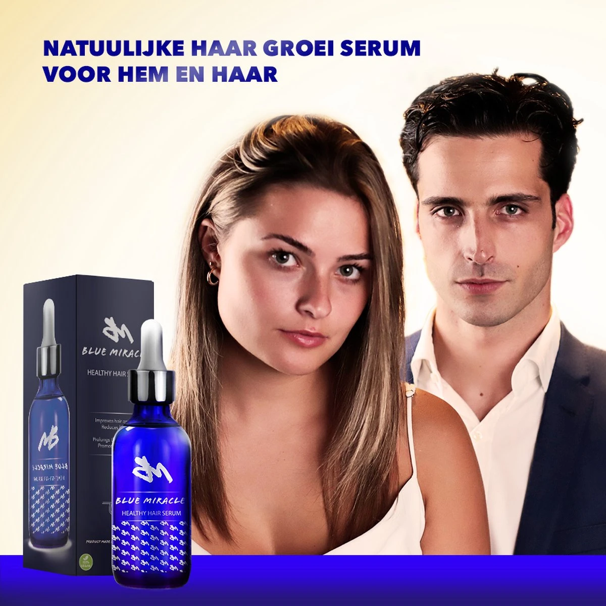 Blue Miracle Haarserum – Serum – Haargroei Serum – Haaruitval - 100% Vegan – 100 ML 5 Blue Miracle Haarserum – Serum – Haargroei Serum – Haaruitval - 100% Vegan – 100 ML - Afbeelding 3