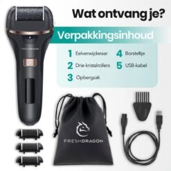 FreshDragon Elektrische Eelt Verwijderaar - Voetvijl - Inclusief 3 Rollers - Oplaadbaar 19 FreshDragon Elektrische Eelt Verwijderaar - Voetvijl - Inclusief 3 Rollers - Oplaadbaar -Verzorgingsproducten Verkoop 1200x1200 154