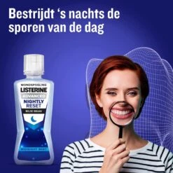LISTERINE Nightly Reset Milde Smaak, Mondspoeling Met RAPID-FUSHION -technologie Voor Gebruik Tijdens De Nacht, Hermineraliseert Het Tandglazuur, 3 X 400 Ml -Verzorgingsproducten Verkoop 1200x1200 1566