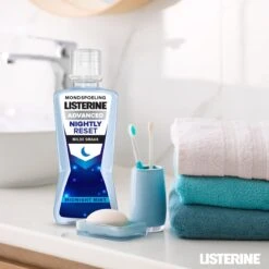 LISTERINE Nightly Reset Milde Smaak, Mondspoeling Met RAPID-FUSHION -technologie Voor Gebruik Tijdens De Nacht, Hermineraliseert Het Tandglazuur, 3 X 400 Ml -Verzorgingsproducten Verkoop 1200x1200 1569