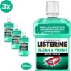 LISTERINE Clean & Fresh, Mondwater Met Essentiële Oliën En Fluoride, Zonder Alcohol, Bereikt De Plaatsen Die De Tandenborstel Mist – Zelfs Tussen De Beugel, 3 X 500 Ml 2 LISTERINE Clean & Fresh, Mondwater Met Essentiële Oliën En Fluoride, Zonder Alcohol, Bereikt De Plaatsen Die De Tandenborstel Mist – Zelfs Tussen De Beugel, 3 X 500 Ml -Verzorgingsproducten Verkoop 1200x1200 1596