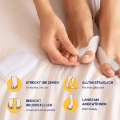 PURAVA® [6x] Hallux Valgus Teen Spreider - Inclusief Hygiënische Transportbox - Optimaal Comfort - BPA Vrij - Universele Maat -Verzorgingsproducten Verkoop 1200x1200 186