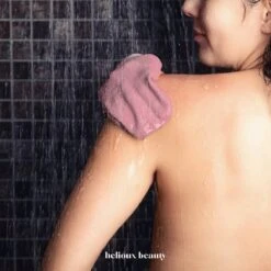 Helioux® Exfoliating Glove - Scrub Handschoen Washand - Voor Lichaam & Gezicht - Verwijderen Van Dode Huidcellen Of Zelfbruiner - Roze - Pink -Verzorgingsproducten Verkoop 1200x1200 402