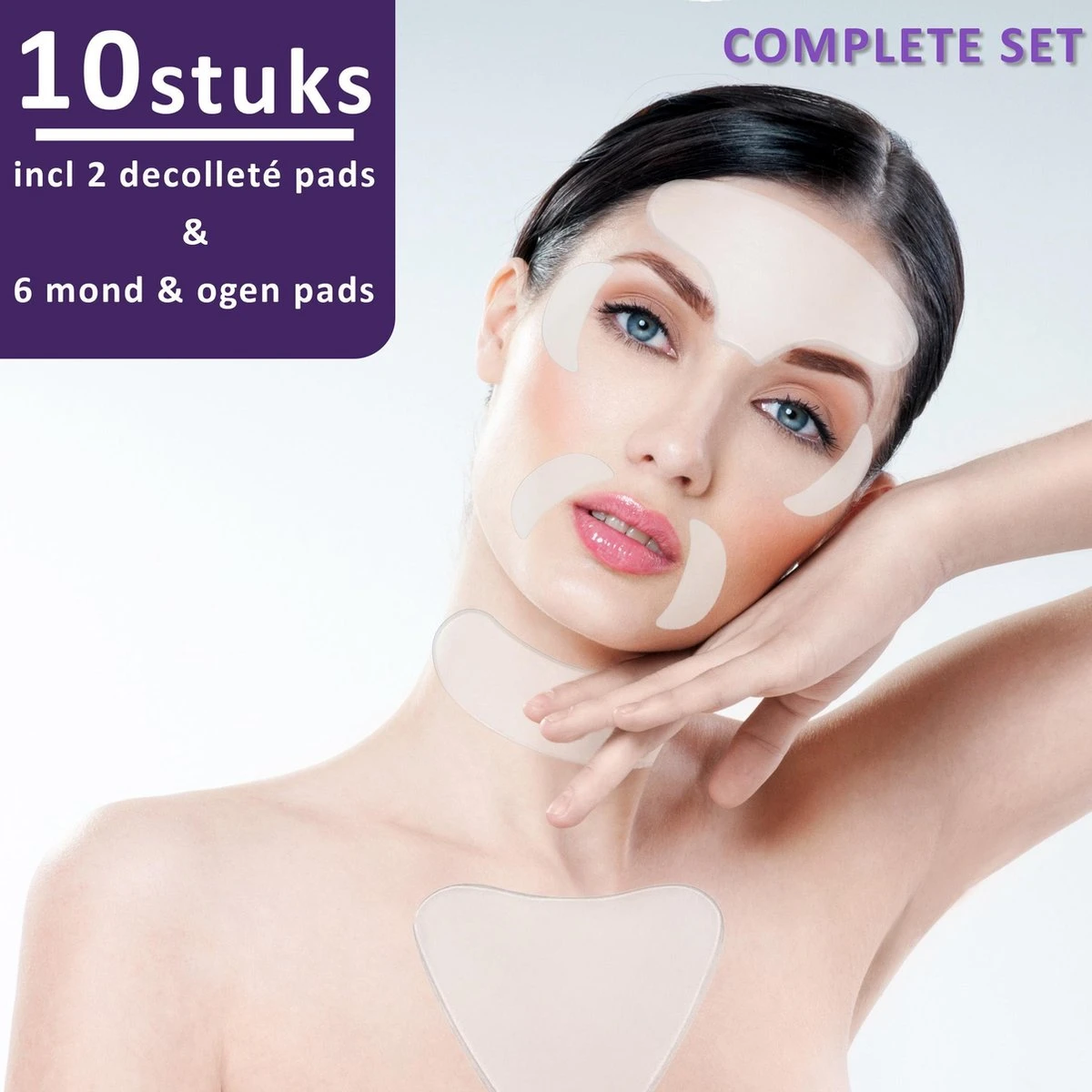 Simia™ Complete Set Anti Rimpel Beauty Pads 10 STUKS Tegen Lijntjes En Rimpels - Decolleté Hals & Gezicht - Anti Aging - Huidverzorging Voordeelset 3 Simia™ Complete Set Anti Rimpel Beauty Pads 10 STUKS Tegen Lijntjes En Rimpels - Decolleté Hals & Gezicht - Anti Aging - Huidverzorging Voordeelset