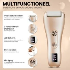 BAESS Elektrische Eeltverwijderaar - 3 Slijprollen - Afzuiging - Oplaadbaar - Goud 19 BAESS Elektrische Eeltverwijderaar - 3 Slijprollen - Afzuiging - Oplaadbaar - Goud -Verzorgingsproducten Verkoop 1200x1200 47