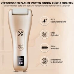 BAESS Elektrische Eeltverwijderaar - 3 Slijprollen - Afzuiging - Oplaadbaar - Goud 20 BAESS Elektrische Eeltverwijderaar - 3 Slijprollen - Afzuiging - Oplaadbaar - Goud -Verzorgingsproducten Verkoop 1200x1200 48