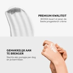 Biovea – Natuurlijke Progesteron Crème – Vermindert Opvliegers, Symptomen Van PMS En Normaliseert Menstruatiecycli – Bouwsteen Voor De Belangrijkste Hormonen – Verhoogt Het Gevoel Van Welzijn – 45 Dagen Voorraad (59 Ml.) -Verzorgingsproducten Verkoop 1200x1200 561
