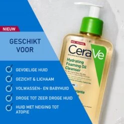 CeraVe - Hydrating Foaming Oil Cleanser - Voor Normale Tot Droge Huid - 473ml 22 CeraVe - Hydrating Foaming Oil Cleanser - Voor Normale Tot Droge Huid - 473ml -Verzorgingsproducten Verkoop 1200x1200 653