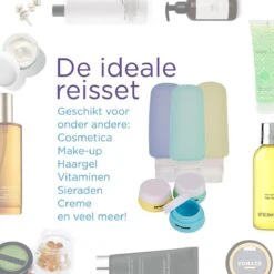 TRVLMORE Reisflesjes Met Etui - Navulbaar - Transparant - 6 Stuks -Verzorgingsproducten Verkoop 1200x1200 730