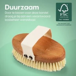 100% Vegan Lichaamsborstel - 0% Plastic - Dry Brushing Badborstel/Droogborstel/Doucheborstel/Huidborstel - Beukenhout -Verzorgingsproducten Verkoop 1200x1200 745