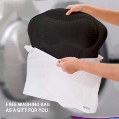 TIGIOO Luxe Home Spa Badkussen Small - Zwart Kussen Voor In Bad - Met 6 Zuignappen - Extra Comfort -Verzorgingsproducten Verkoop 1200x1200 764