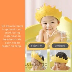 Baby Douchemuts - Baby Douche Kapje - Douchekapje Kind - Baby Douche Hoed - Badmuts Kinderen - Baby Douche Cap - Badmuts Kind - Shower Cap - Douche Muts | Luminatic® | Geel -Verzorgingsproducten Verkoop 1200x1200 783