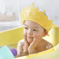 Baby Douchemuts - Baby Douche Kapje - Douchekapje Kind - Baby Douche Hoed - Badmuts Kinderen - Baby Douche Cap - Badmuts Kind - Shower Cap - Douche Muts | Luminatic® | Geel -Verzorgingsproducten Verkoop 1200x1200 784
