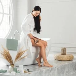 100% Vegan Lichaamsborstel Met Lange Afneembare Steel - Rugborstel/Badborstel/Doucheborstel - Dry Brushing Huidborstel - Droogborstel - Douche -Verzorgingsproducten Verkoop 1200x1200 810