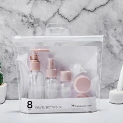 YONO Reisflesjes Set - Navulbare Reisflacons In Verschillende Maten Met Toilettas - Spray Flesjes En Cosmetica Potjes Voor Handbagage Vliegtuig -Verzorgingsproducten Verkoop 1200x1200 840