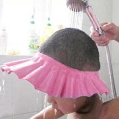 Roze Handig Douchekapje Voor Kleine Kinderen -Kind Haarwas Hulp Kap -Douche Shower Cap - Douchecap -Verzorgingsproducten Verkoop 1200x1200 858
