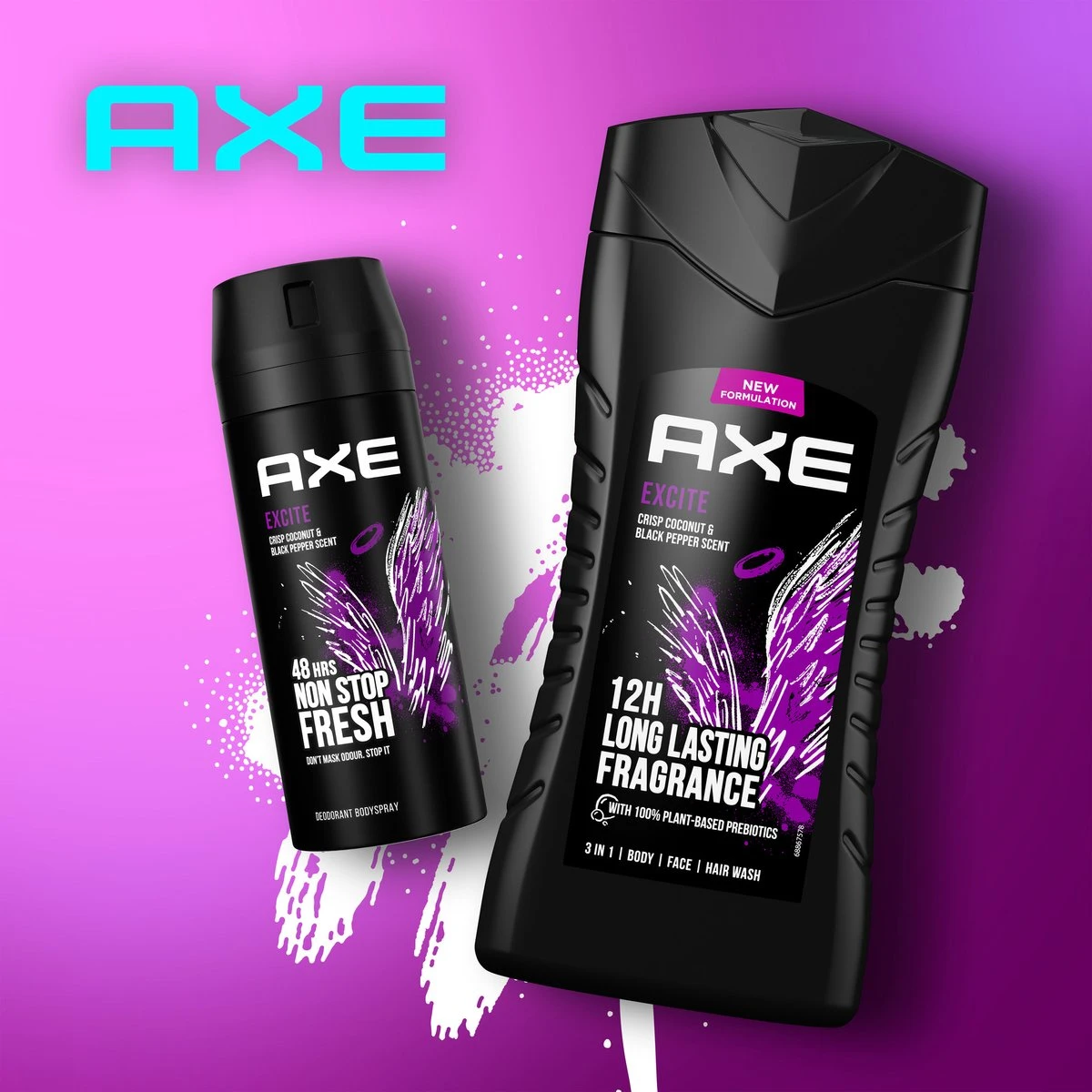 Axe Excite 3-in-1 Douchegel - 6 X 250 Ml - Voordeelverpakking 8 Axe Excite 3-in-1 Douchegel - 6 X 250 Ml - Voordeelverpakking - Afbeelding 6