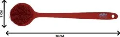 Blubs® – Badborstel – Dry Brush – Rug Scrubber – Lichaamsborstel – Rugborstel Douche Met Steel – Huidborstel – Rugborstel Kunststof – Badborstel Met Steel – Doucheborstel Met Steel – Siliconen Borstel – Droogborstel – Massage – Rood -Verzorgingsproducten Verkoop 1200x371 1
