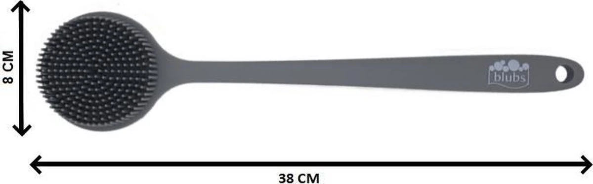 Blubs® Badborstel - Dry Brush - Grijs 11 Blubs® Badborstel - Dry Brush - Grijs - Afbeelding 9