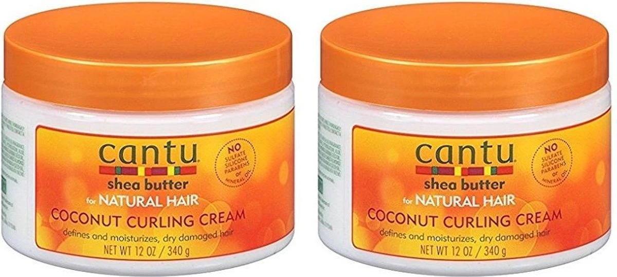 2x Cantu Curling Creme Natural Coconut 355 Ml 4 2x Cantu Curling Creme Natural Coconut 355 Ml - Afbeelding 2