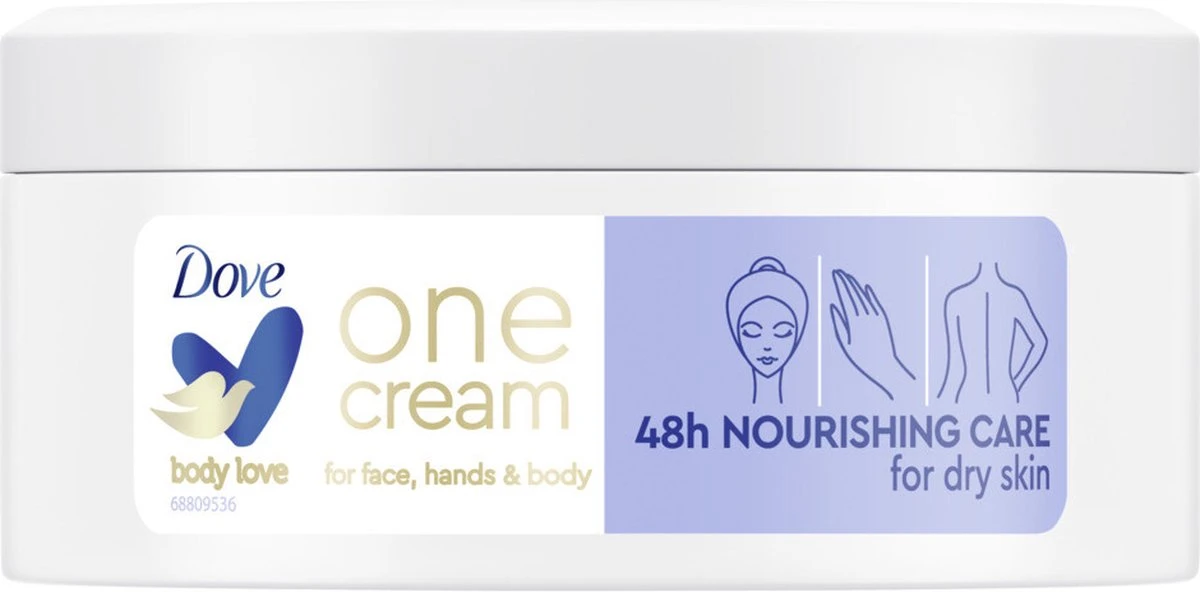 Dove Body Cream One Cream Rich - 250 Ml 5 Dove Body Cream One Cream Rich - 250 Ml - Afbeelding 3