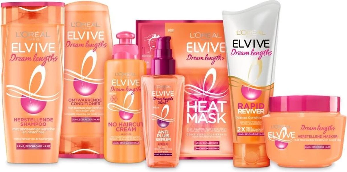 L’Oréal Paris Elvive Dream Lengths Haarmasker - 300ml 5 L’Oréal Paris Elvive Dream Lengths Haarmasker - 300ml - Afbeelding 3