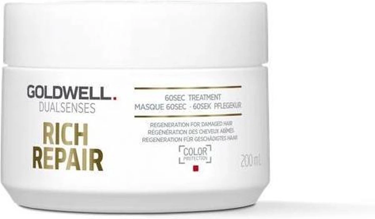 Goldwell Dualsenses Rich Repair 60sec Treatment 200 Ml 6 Goldwell Dualsenses Rich Repair 60sec Treatment 200 Ml - Afbeelding 4