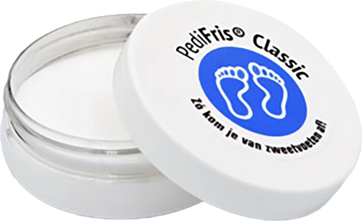 PediFris® Classic - Tegen Zweetvoeten, Stinkvoeten & Stinkende Schoenen | Voetpoeder - Schoenpoeder 3 PediFris® Classic - Tegen Zweetvoeten, Stinkvoeten & Stinkende Schoenen | Voetpoeder - Schoenpoeder