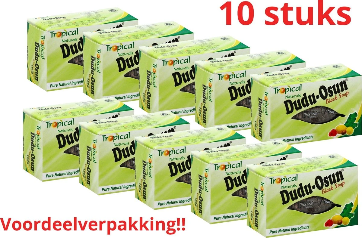 Dudu Osun Black Afrika Soap - Zwarte Afrikaanse Zeep - 10 Stuks Black Soap 3 Dudu Osun Black Afrika Soap - Zwarte Afrikaanse Zeep - 10 Stuks Black Soap