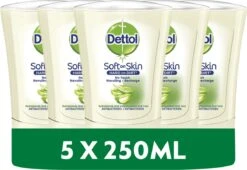 Dettol - Handzeep - No Touch Navulling - Antibacterieel - Aloe Vera - 250 Ml X5 -Verzorgingsproducten Verkoop 1200x824