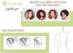 1FORME Douchemuts Dames Zero Waste – Droog Haar Thuis / Vakantie – Douchekap Satijn / PE Zwart -Verzorgingsproducten Verkoop 1200x873