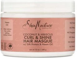 Shea Moisture Coconut & Hibiscus - Haarmasker - Curl & Shine Hair Masque - 340 G
